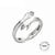 Real 925 sterling silver finger rings for women hands hug shaped Trendy fine Jewelry open Adjustable Antique Rings Anillos