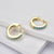 ANDYWEN 925 Sterling Mini Huggies Crystal CZ Hoops Colorful Loops Clips Earring Piercing For Women 2019 Round Circle Jewellry