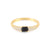 CANNER 925 Sterling Silver Rings for Women Cute Snake Round Ring Black Zircon Gold Color Fine Jewelry Minimalist Gift anillos