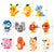 34 styles Pokemon Blocks Small Cartoon Cartoon Picachu Animal Model Education Game Graphics Bricks Pokemon Toys