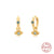 AIDE 2021 Trend 925 Sterling Silver Zircon Huggie Earrings for Woman Piercing Hoop Earring Pendientes Aretes Jewelry Gift Bijoux