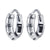 ZS 1 Pair Punk Rock Round Earrings Fashion Stainless Steel Ear Ring Skull Surgical Steel Earrings for Men Women Pop Ear Piercing