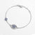 Kaletine Luck Hamsa Evil Eye Bracelets For Women 925 Sterling Silver Bracelet Blue CZ Men Turkey Jewelry Gift For Girl KLTB057