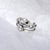 XIYANIKE Silver Color  New Fashion Punk-Style Party Jewelry Women Lovers Creative Geometric Smile-Face Opening Rings