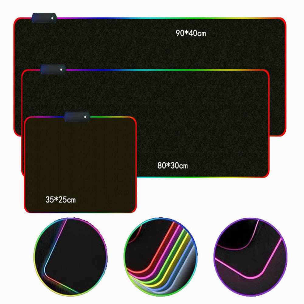 Game Mousepad RGB Personality Mathematician Digital LED Game Accessories Computer Keyboard Carpet Pad PC Notebook Gamer Desk Mat