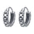 ZS 1 Pair Punk Rock Round Earrings Fashion Stainless Steel Ear Ring Skull Surgical Steel Earrings for Men Women Pop Ear Piercing