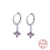 Aide 925 Sterling Silver Hoop Earrings Purple CZ Earing For Women Huggie Earrings Pendiente Ohrringe Luxury Jewelry for Gifts CZ