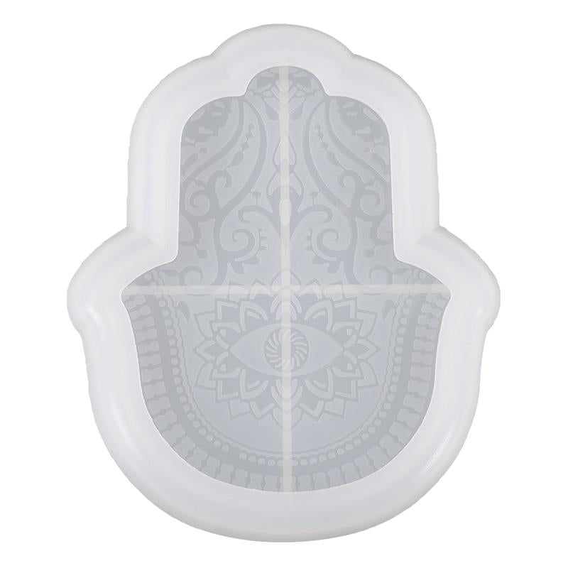 Palm Dish Plate Storage Tray Silicone Mold for DIY Resin Hand Of Fatima God&amp;#39;S Eye Crystal Epoxy Crafts Handmade Jewelry Tools