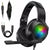 Gaming Headset for Xbox One, PS4 Over Ear Headphones RGB Earphone with Noise Cancellation Microphone  Volume Controller Tablet