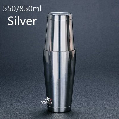 Stainless Steel Cocktail Boston Bar Shaker: 2-piece Set: 18oz Unweighted &amp;amp; 28oz