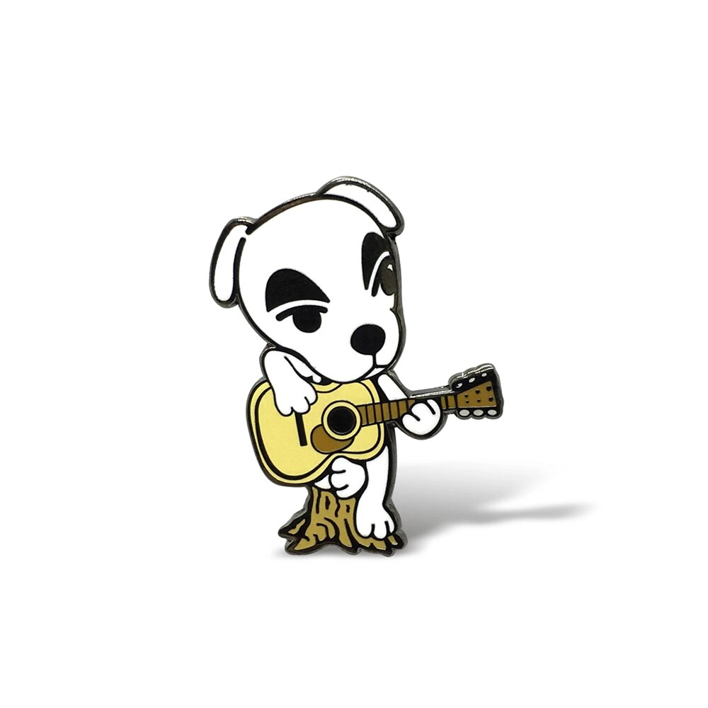 K.K. Slider Hard Enamel Pin Cute Cartoons Guitar Dog Brooch Medal Jewelry Fashion Lapel Backpack Pins Animal Crossings Fan Gift