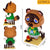 1224pcs+ Animal Raccoon Tom Nook Isabelle Crossing Game Building Blocks 3D Model DIY Mini Diamond Bricks Toy for Children Gift