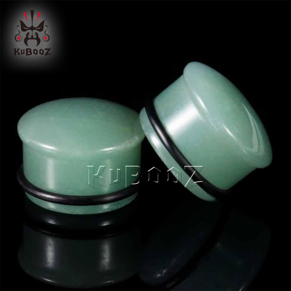 KUBOOZ Ear Gauges Plugs Tunnels Stone Stretcher Flesh Earrings Piercing Body Jewelry Expander Fashion Gift Women Accessories