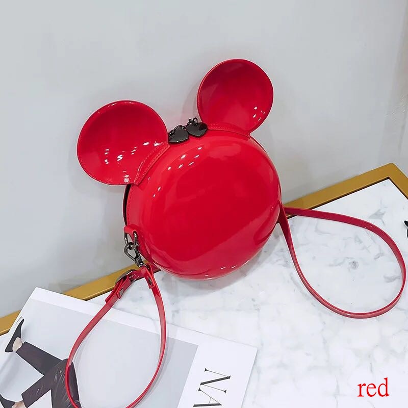 New Fashion Design Women Mickey Shaped Bag Cute Funny Women Evening Bag Clutch Purse Chain Shoulder Bag for Birthday Gift