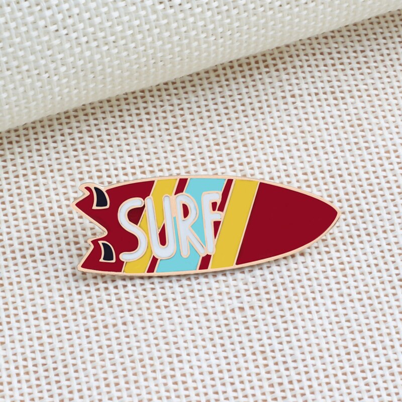 Trendy Sports Brooches Taoism Tai Chi Surfboard Skateboard Game Machine Roller shoes Bicycle Travel World Badges Pins Coin Gifts