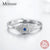 Modian New Sale 100% 925 Sterling Silver Cubic Zirconia Blue Eye Lucky Finger Rings For Women Luxury Charm Fashion Fine Jewelry