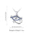 EUDORA 925 Sterling Silver Blue crystal Ancient Egypt Eye Of Horus pendant Necklace Luck Eye Fine Jewelry Birthday Gift D341