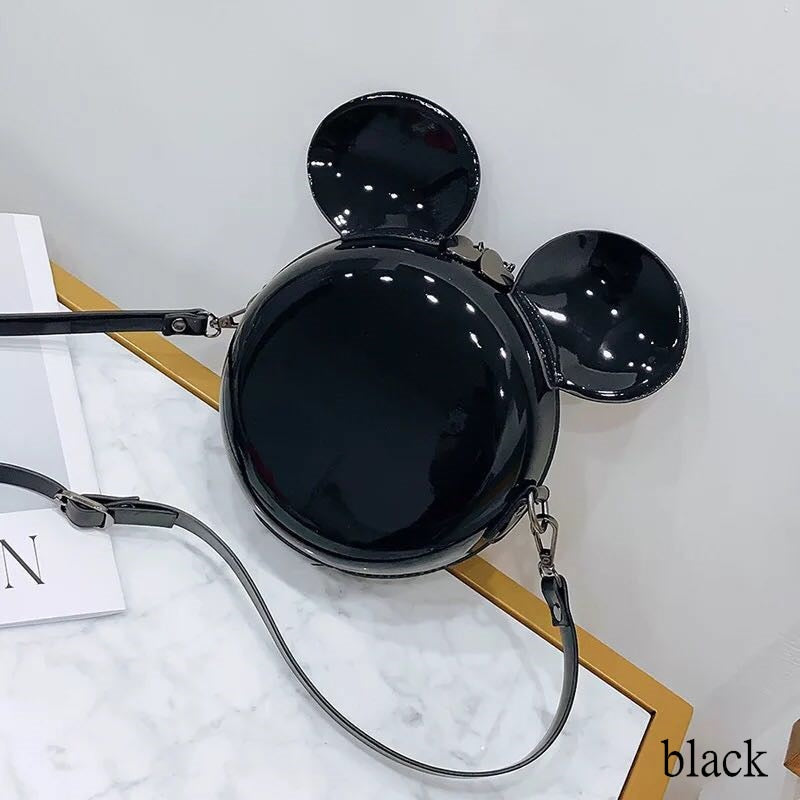 New Fashion Design Women Mickey Shaped Bag Cute Funny Women Evening Bag Clutch Purse Chain Shoulder Bag for Birthday Gift