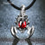 JIASHUNTAI Retro 925 Silver Sterling Scorpion Pendant Necklace Silver Jewelry Red Stone For Women and Men lvoers