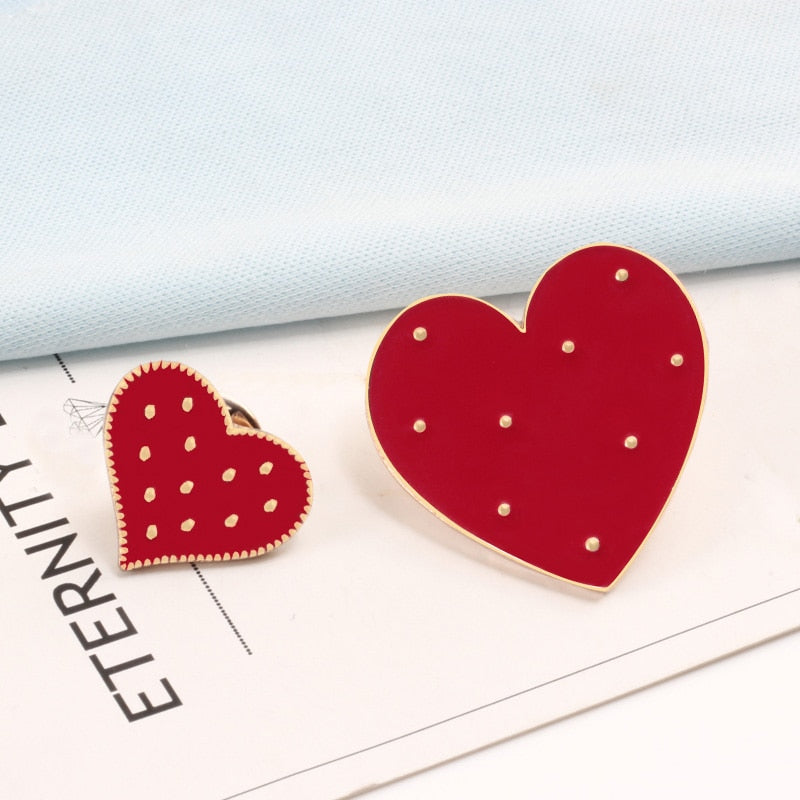 2pcs/set Creative Brocken Heart Wine Bottle Earth Cup Pizza Enamel Pins BEST BUDS/BOOS Brooch Collar Pin Badges Corsage Jewelry