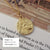 925 Silver European American New Style Gold Round Coins Pendant Choker Necklace India Jewelry