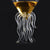 2022 New Octopus Cocktail Glass Transparent Jellyfish Glass Cup Juice Glass