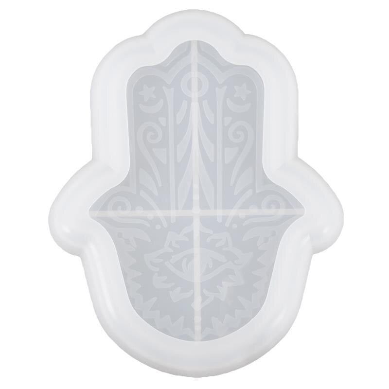 Palm Dish Plate Storage Tray Silicone Mold for DIY Resin Hand Of Fatima God&amp;#39;S Eye Crystal Epoxy Crafts Handmade Jewelry Tools