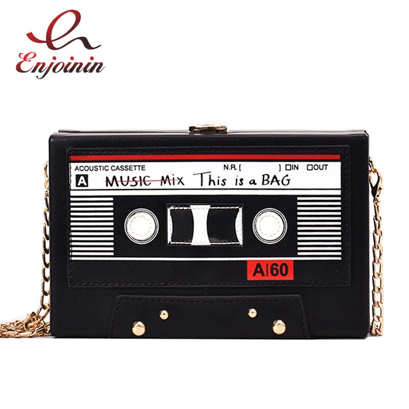 Tape Design Box Style Ladies Casual Clutch Bag Chain Purse Women Handbag Crossbody Mini Bag Shoulder Bag Leather Designer Bag