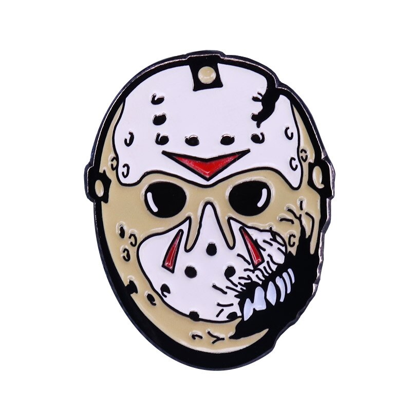 LT121 Halloween Horror Movie Enamel Pins Brooches Woman Men Backpack Bags Badge Lapel Jewelry Kids Friends Birthday Gifts