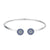 BISAER 925 Sterling Silver Snake Bracelet Blue Devil&#39;s Eye Charm Snowflake Heart Chain Clasp Bangles For Women Jewelry 17-21CM