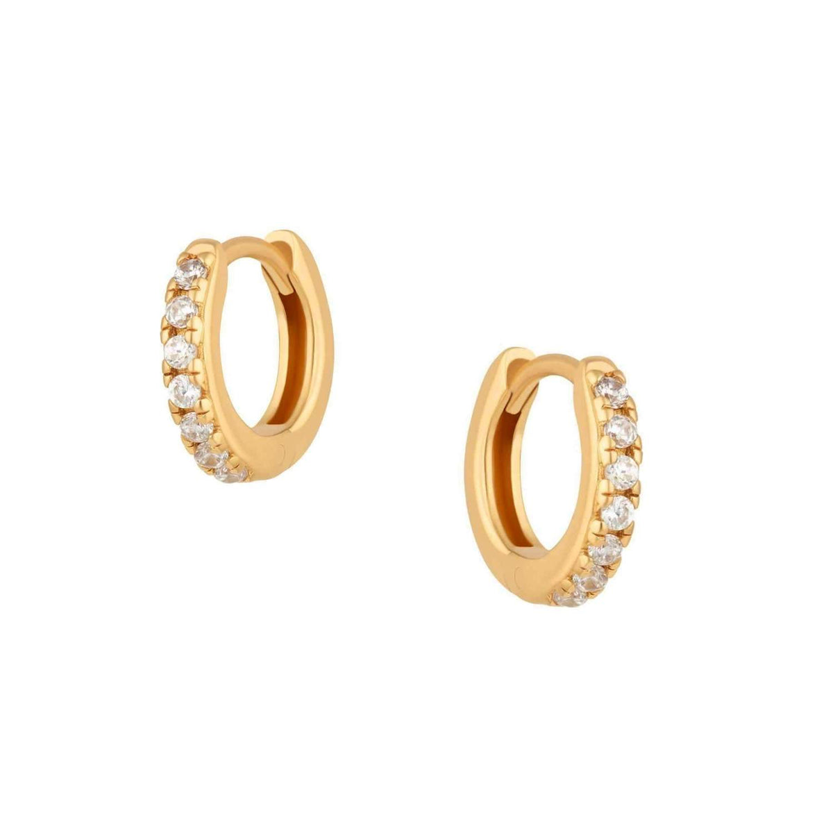 ANDYWEN 925 Sterling Mini Huggies Crystal CZ Hoops Colorful Loops Clips Earring Piercing For Women 2019 Round Circle Jewellry