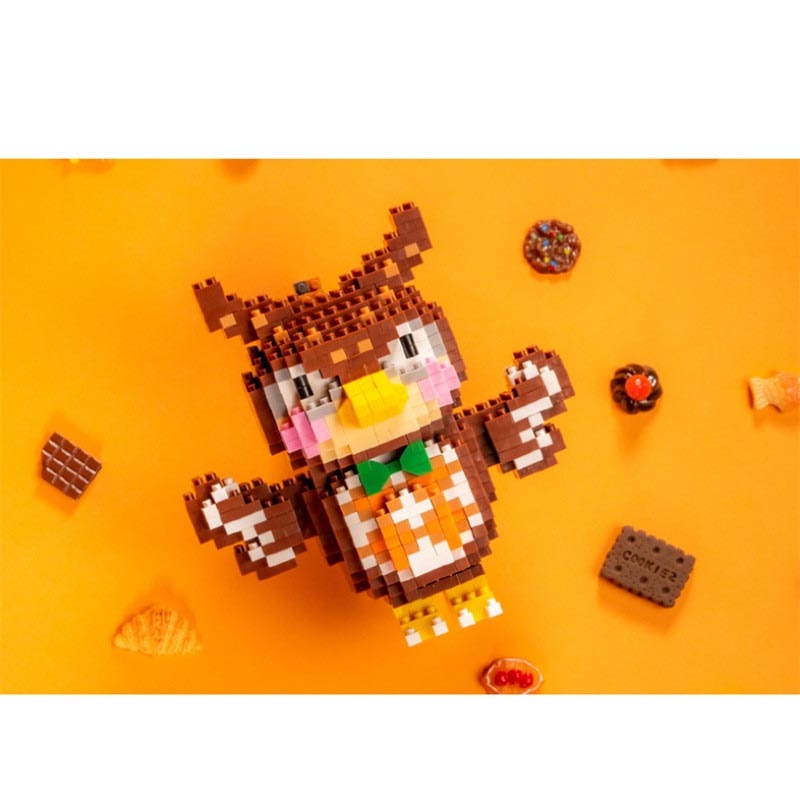 22 styles Game Animal Crossing Owl Bird Blathers 3D Model DIY Small Mini Diamond Blocks Bricks Building Toy for Children Gift