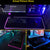 All black RGB Non-Slip Gaming Mousepad For PC Laptop Gamer, Large/Medium/Small Keyboard Carpet Mat Mouse Pad Rubber Table Rug