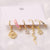 6 Pcs Fashion Exquisite Pearl Star Moon Enamel Zircon Dangle Earrings Set Korean Style Small Hoop Earring For Women Jewelry Gift