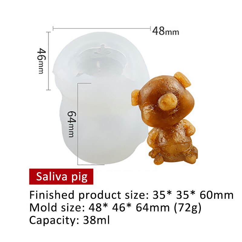 3D Silicone Mold Non-Stick Kitchen Supplies DogShape Mould Tray White Little Bear Ice Cube Maker DIY Baking Tools