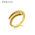 ANDYWEN 925 Sterling Silver Gold Snake Resizable Ring Adjustable Animal Women Luxury Rock Punk Slim Circle Round Jewelry