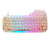 VIA Keyboard 64 Key Programmable Mechanical Keypad RGB Backlight Cut Cat Transparent Full szie Macro keyboard Hot swappable