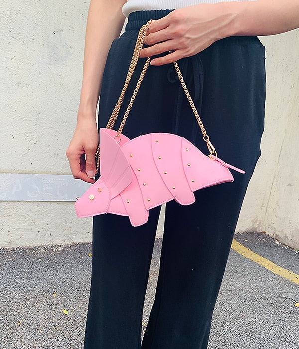 Triceratops Mini Crossbody Bag for Women Purses and Handbags Fashion Shoulder Chain Bag Clutch Chic Girl&amp;#39;s Designer Bags 2021