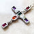 Pendant Colourful Cross 2022 Brand New Fine Jewelry Europe Talisman 925 Sterling Silver Vintage Gift For Women