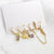 6 Pcs Fashion Exquisite Pearl Star Moon Enamel Zircon Dangle Earrings Set Korean Style Small Hoop Earring For Women Jewelry Gift