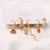 6 Pcs Fashion Exquisite Pearl Star Moon Enamel Zircon Dangle Earrings Set Korean Style Small Hoop Earring For Women Jewelry Gift