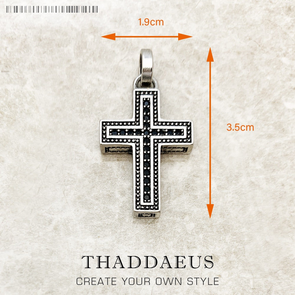 Pendant Majestic Cross &amp;amp; Crown Jewelry Europe 925 Sterling Silver Symbolism Promises Shield And Certaint Gift For Woman Men