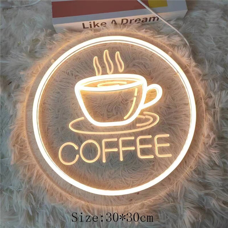 Fries Hot Dog Hamburger Shaped Neon Sign Food Neon Light for Home Night Lamp for Restaurant Bar Beer Window Shop Room Decoration