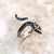 Snake Inspired Ring,Bohemia Fine Jewerly For Women Brand New Seduction Gift In Solid 925 Sterling Silver