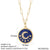 Cute Heart Sun Moon Star Evil Blue Eye Necklace for Women Gold Color Dijes Rainbow Red Love Pendant Long Stainless Steele Chains