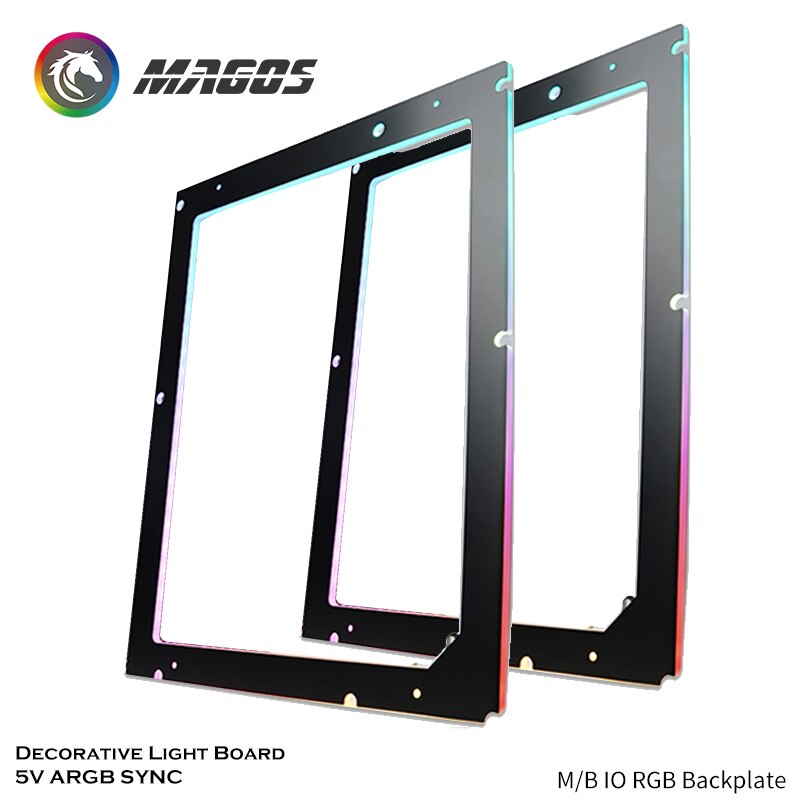 M/B Luminous Pad Backlight / Backplate RGB, Symphony 5V ARGB SYNC Used For ATX/MATX/ITX MOBO, Computer Gamer MOD Light Pollution