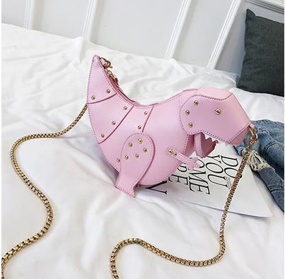 Dinosaur Design Rivets Women&amp;#39;s Purses and Handbags Shoulder Chain Bag Designer Small  Crossbody Bag Female Clutch Bag Pu Leather