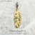 Feather Gold Charm Pendant Women Men Summer 925 Sterling Silver Colourful Jewelry Accessories Bohemia Gift