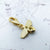 925 Sterling Silver Lovely Gold Color Bee Animal Pendants Charm For Women Men Fine Jewelry