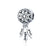 BISAER 925 Sterling Silver Vintage Starfish Moon Pendant Dreamcatcher Summer Sea Star Charm Beads Fit Bracelet Diy Fine Jewelry